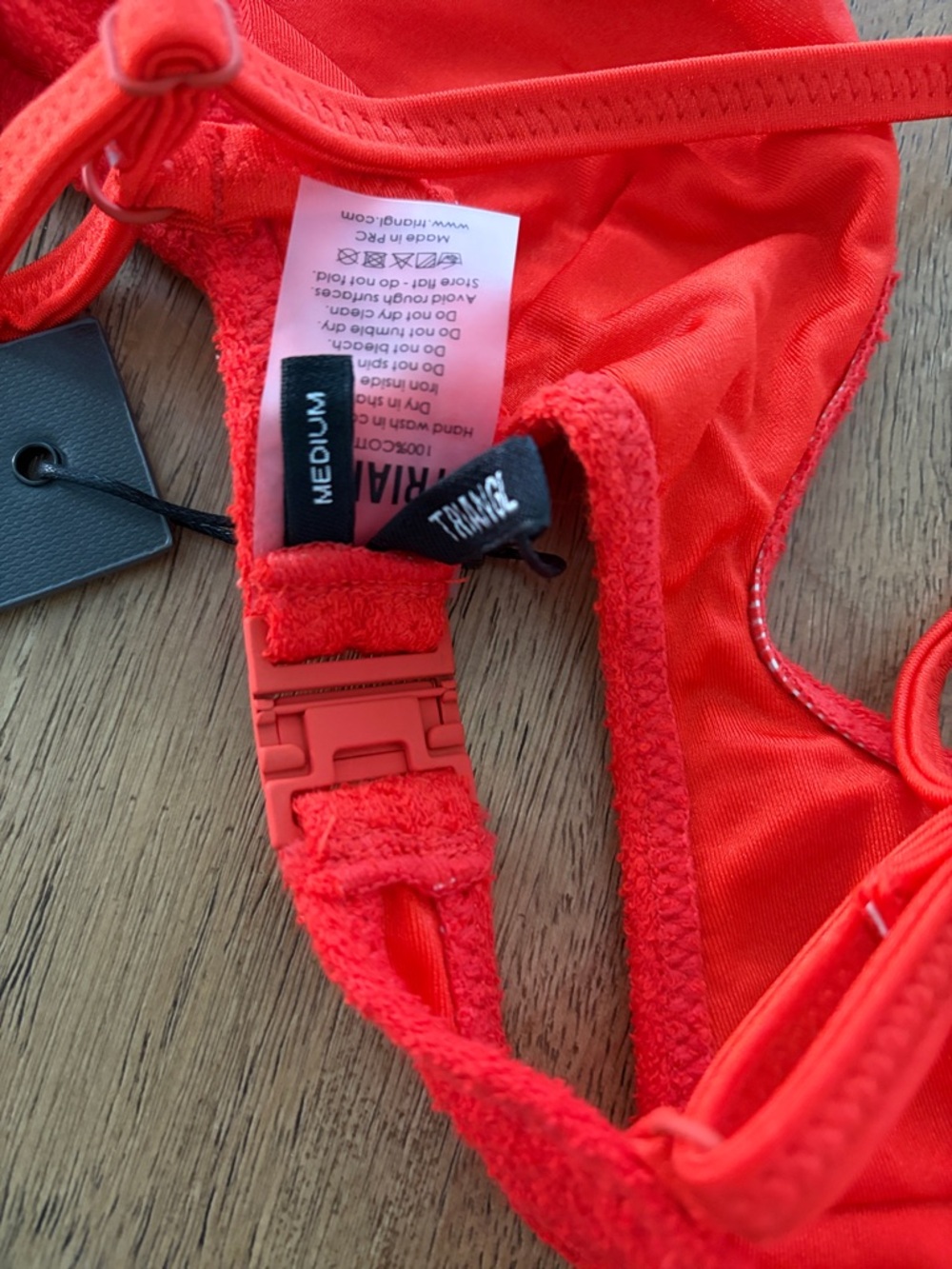 New Triangl MAIA Cerise Terry set - Picture 5 of 10
